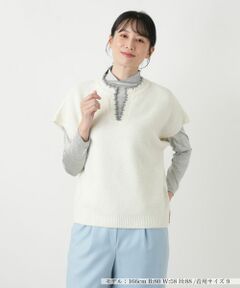 Leilian / レリアン テーラードジャケット | スキッパーニットベスト【Leilian WHITE LABEL】