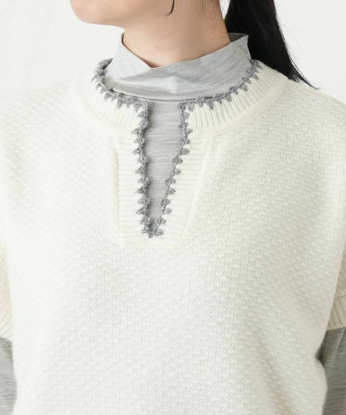 Leilian / レリアン テーラードジャケット | スキッパーニットベスト【Leilian WHITE LABEL】 | 詳細10