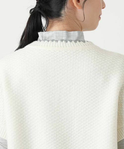 Leilian / レリアン テーラードジャケット | スキッパーニットベスト【Leilian WHITE LABEL】 | 詳細11