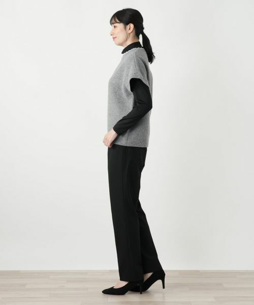 Leilian / レリアン テーラードジャケット | スキッパーニットベスト【Leilian WHITE LABEL】 | 詳細2