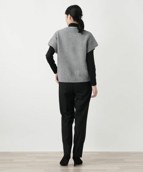 Leilian / レリアン テーラードジャケット | スキッパーニットベスト【Leilian WHITE LABEL】 | 詳細3