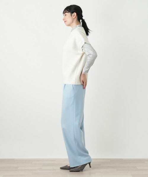 Leilian / レリアン テーラードジャケット | スキッパーニットベスト【Leilian WHITE LABEL】 | 詳細5