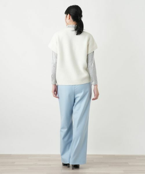 Leilian / レリアン テーラードジャケット | スキッパーニットベスト【Leilian WHITE LABEL】 | 詳細6