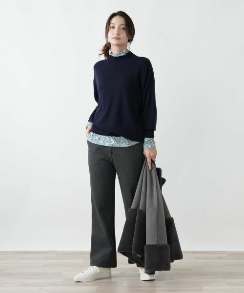 Leilian / レリアン カットソー | ペイズリー柄ハイネックカットソー【Leilian WHITE LABEL】 | 詳細11