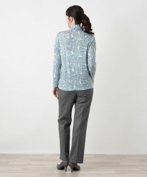 Leilian / レリアン カットソー | ペイズリー柄ハイネックカットソー【Leilian WHITE LABEL】 | 詳細17