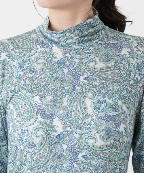 Leilian / レリアン カットソー | ペイズリー柄ハイネックカットソー【Leilian WHITE LABEL】 | 詳細21