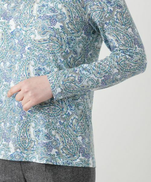 Leilian / レリアン カットソー | ペイズリー柄ハイネックカットソー【Leilian WHITE LABEL】 | 詳細23