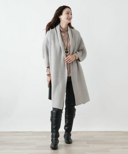 Leilian / レリアン カットソー | ペイズリー柄ハイネックカットソー【Leilian WHITE LABEL】 | 詳細5