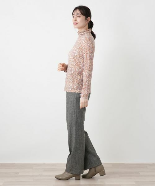 Leilian / レリアン カットソー | ペイズリー柄ハイネックカットソー【Leilian WHITE LABEL】 | 詳細8