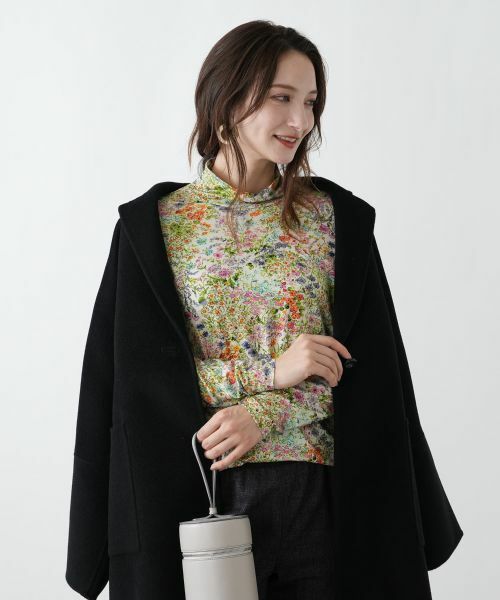Leilian / レリアン カットソー | 小花柄ハイネックカットソー【Leilian WHITE LABEL】 | 詳細11