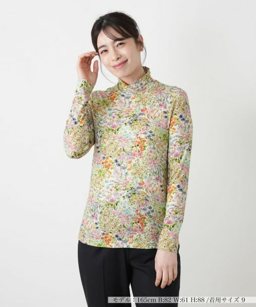 Leilian / レリアン カットソー | 小花柄ハイネックカットソー【Leilian WHITE LABEL】 | 詳細14