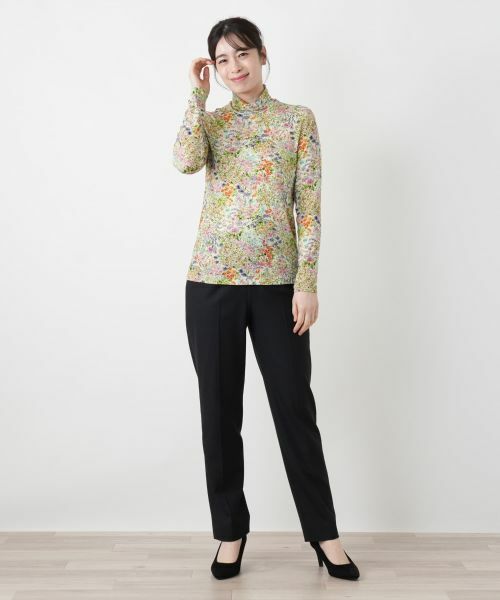 Leilian / レリアン カットソー | 小花柄ハイネックカットソー【Leilian WHITE LABEL】 | 詳細15