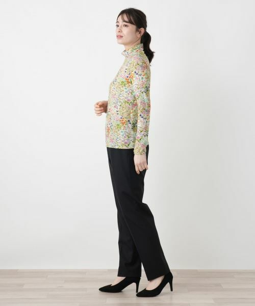 Leilian / レリアン カットソー | 小花柄ハイネックカットソー【Leilian WHITE LABEL】 | 詳細16