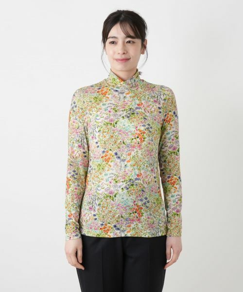 Leilian / レリアン カットソー | 小花柄ハイネックカットソー【Leilian WHITE LABEL】 | 詳細18