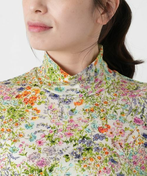 Leilian / レリアン カットソー | 小花柄ハイネックカットソー【Leilian WHITE LABEL】 | 詳細21
