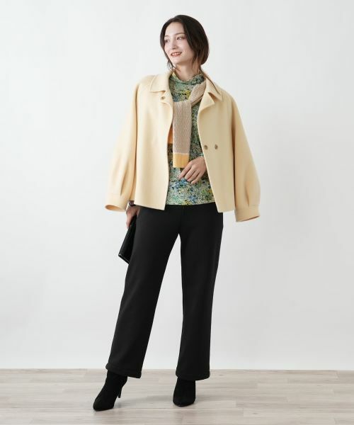 Leilian / レリアン カットソー | 小花柄ハイネックカットソー【Leilian WHITE LABEL】 | 詳細5