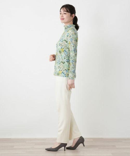 Leilian / レリアン カットソー | 小花柄ハイネックカットソー【Leilian WHITE LABEL】 | 詳細8