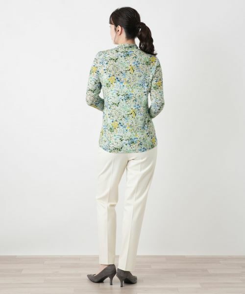 Leilian / レリアン カットソー | 小花柄ハイネックカットソー【Leilian WHITE LABEL】 | 詳細9