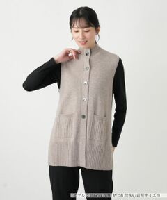 Leilian / レリアン テーラードジャケット | カシミヤニットベスト【Leilian WHITE LABEL】