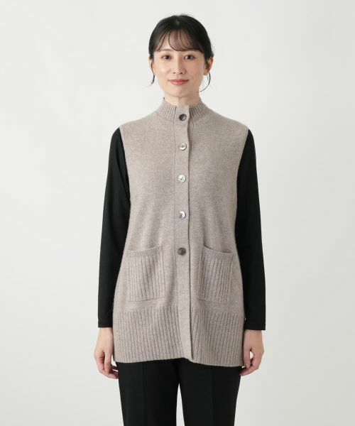 Leilian / レリアン テーラードジャケット | カシミヤニットベスト【Leilian WHITE LABEL】 | 詳細10