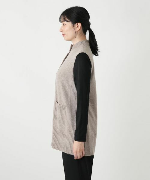 Leilian / レリアン テーラードジャケット | カシミヤニットベスト【Leilian WHITE LABEL】 | 詳細11