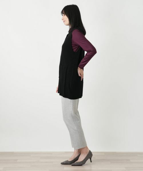 Leilian / レリアン テーラードジャケット | カシミヤニットベスト【Leilian WHITE LABEL】 | 詳細2
