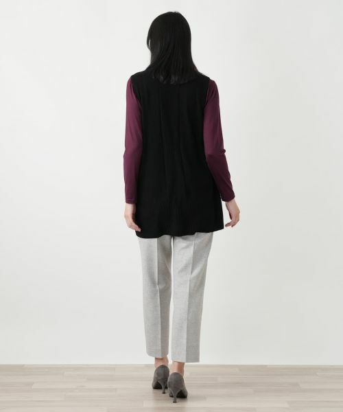 Leilian / レリアン テーラードジャケット | カシミヤニットベスト【Leilian WHITE LABEL】 | 詳細3