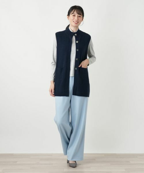 Leilian / レリアン テーラードジャケット | カシミヤニットベスト【Leilian WHITE LABEL】 | 詳細4