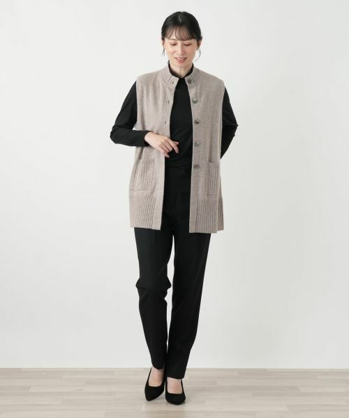 Leilian / レリアン テーラードジャケット | カシミヤニットベスト【Leilian WHITE LABEL】 | 詳細7