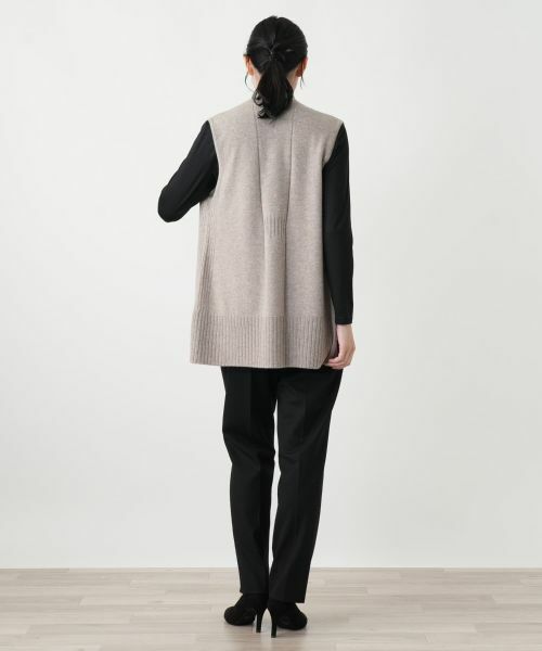 Leilian / レリアン テーラードジャケット | カシミヤニットベスト【Leilian WHITE LABEL】 | 詳細9