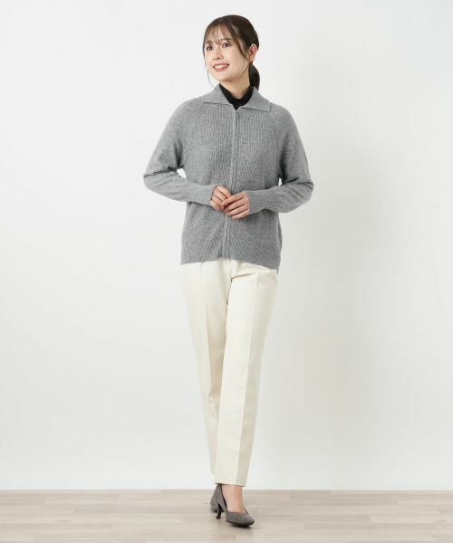 Leilian / レリアン カーディガン・ボレロ | カシミヤジップカーディガン【Leilian WHITE LABEL】 | 詳細10