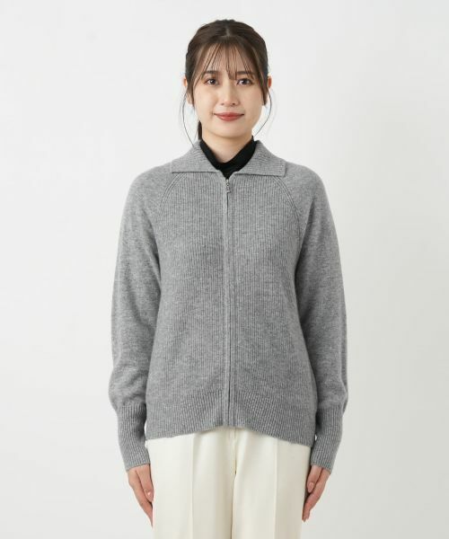 Leilian / レリアン カーディガン・ボレロ | カシミヤジップカーディガン【Leilian WHITE LABEL】 | 詳細13