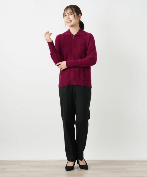 Leilian / レリアン カーディガン・ボレロ | カシミヤジップカーディガン【Leilian WHITE LABEL】 | 詳細4