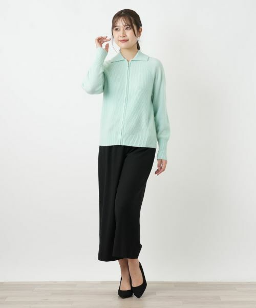 Leilian / レリアン カーディガン・ボレロ | カシミヤジップカーディガン【Leilian WHITE LABEL】 | 詳細7