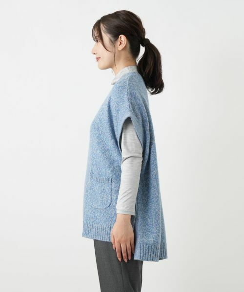 Leilian / レリアン テーラードジャケット | ラメニットベスト【Leilian WHITE LABEL】 | 詳細8