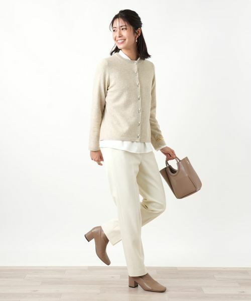Leilian / レリアン カーディガン・ボレロ | ビジュークルーネックカーディガン【Leilian WHITE LABEL】 | 詳細10