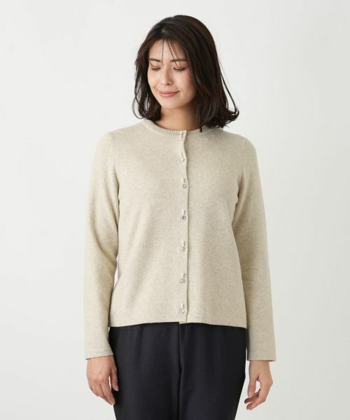 Leilian / レリアン カーディガン・ボレロ | ビジュークルーネックカーディガン【Leilian WHITE LABEL】 | 詳細15