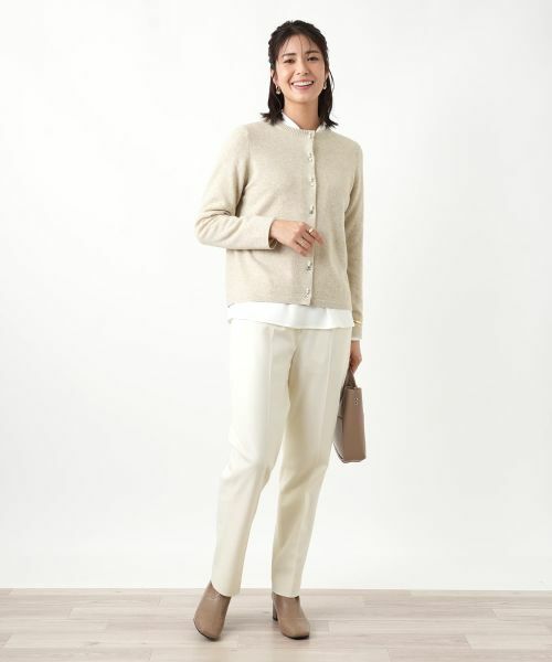 Leilian / レリアン カーディガン・ボレロ | ビジュークルーネックカーディガン【Leilian WHITE LABEL】 | 詳細8