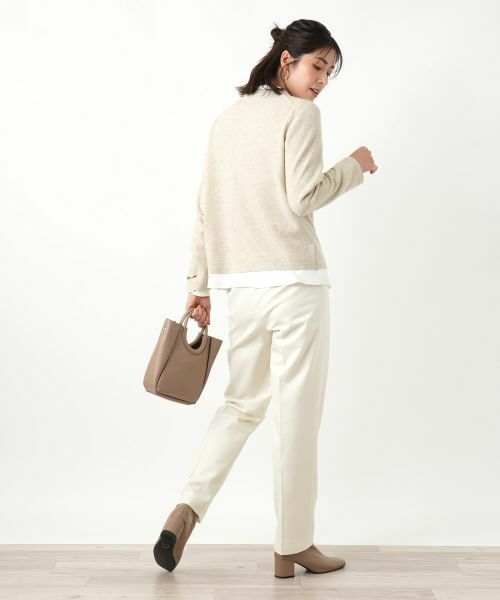Leilian / レリアン カーディガン・ボレロ | ビジュークルーネックカーディガン【Leilian WHITE LABEL】 | 詳細9