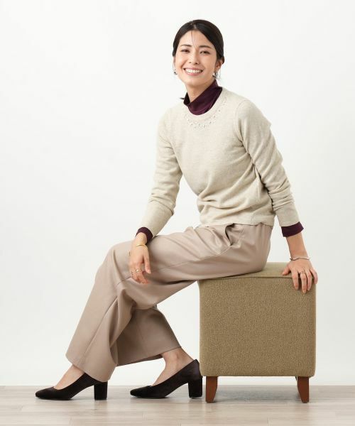 Leilian / レリアン ニット・セーター | ビジュークルーネックニット【Leilian WHITE LABEL】 | 詳細10