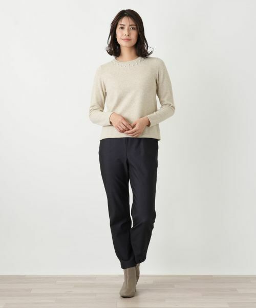 Leilian / レリアン ニット・セーター | ビジュークルーネックニット【Leilian WHITE LABEL】 | 詳細12