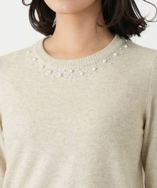 Leilian / レリアン ニット・セーター | ビジュークルーネックニット【Leilian WHITE LABEL】 | 詳細18