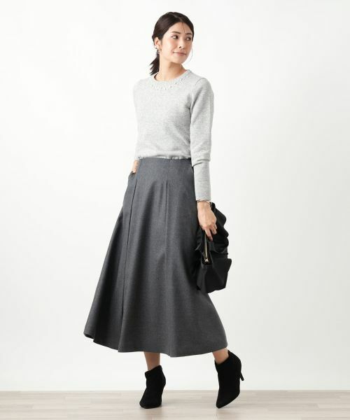 Leilian / レリアン ニット・セーター | ビジュークルーネックニット【Leilian WHITE LABEL】 | 詳細3