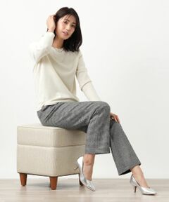 Leilian / レリアン その他パンツ | 千鳥格子柄テーパードパンツ【Leilian WHITE LABEL】