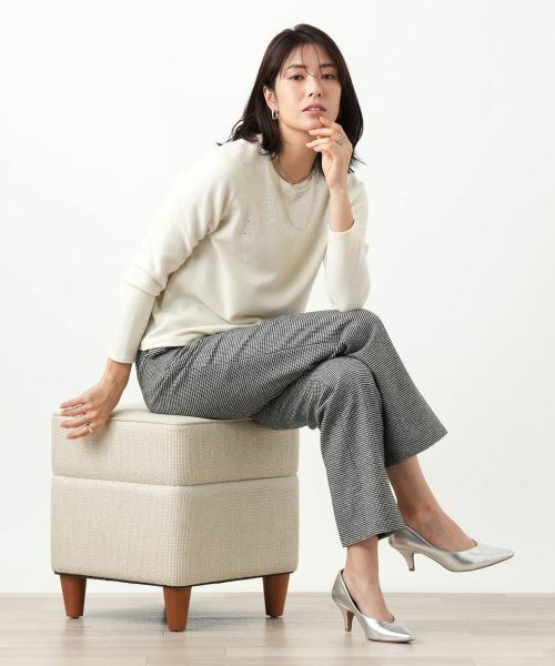Leilian / レリアン その他パンツ | 千鳥格子柄テーパードパンツ【Leilian WHITE LABEL】 | 詳細10