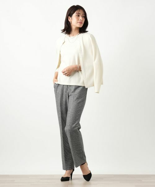 Leilian / レリアン その他パンツ | 千鳥格子柄テーパードパンツ【Leilian WHITE LABEL】 | 詳細11