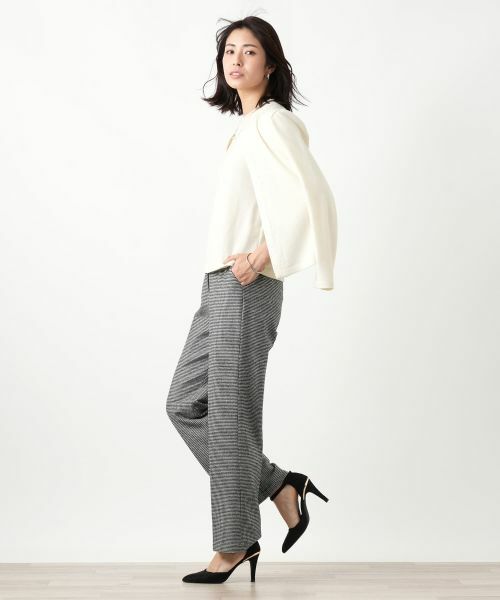 Leilian / レリアン その他パンツ | 千鳥格子柄テーパードパンツ【Leilian WHITE LABEL】 | 詳細12
