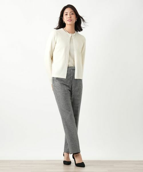 Leilian / レリアン その他パンツ | 千鳥格子柄テーパードパンツ【Leilian WHITE LABEL】 | 詳細13