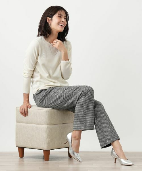 Leilian / レリアン その他パンツ | 千鳥格子柄テーパードパンツ【Leilian WHITE LABEL】 | 詳細9