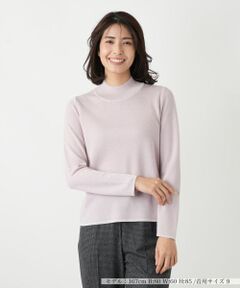 Leilian / レリアン ニット・セーター | ラメハイネックニット【Leilian WHITE LABEL】